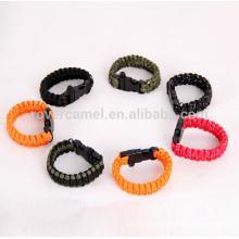 Rover Camel Outdoor Non-Reflective Rope Lanyard Lifesaving Emergency Survival Bracelet Work 9-cores Bracelet